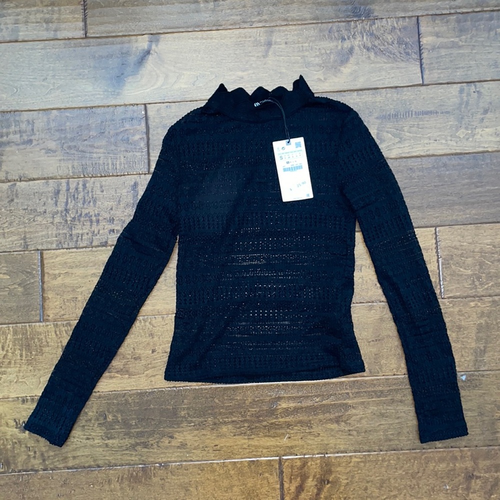 Zara see through long sleeve
